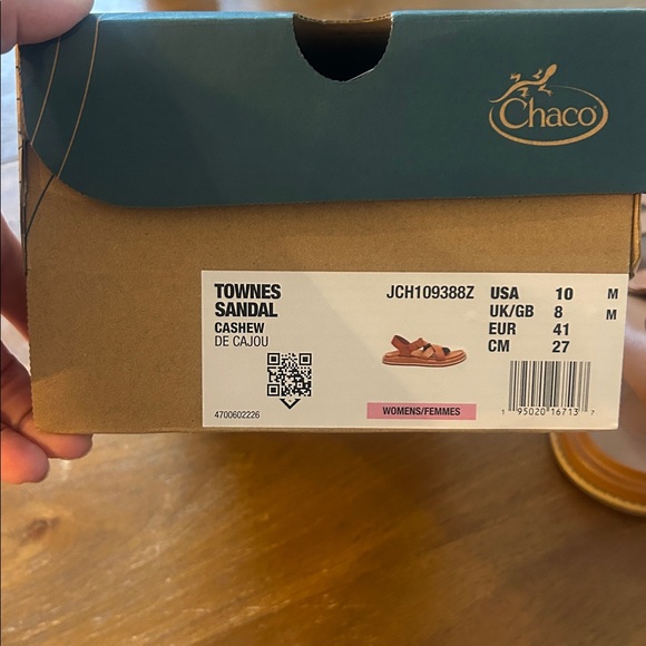 Chaco Townes cashew  Brown Leather Sandals - Picture 7 of 7